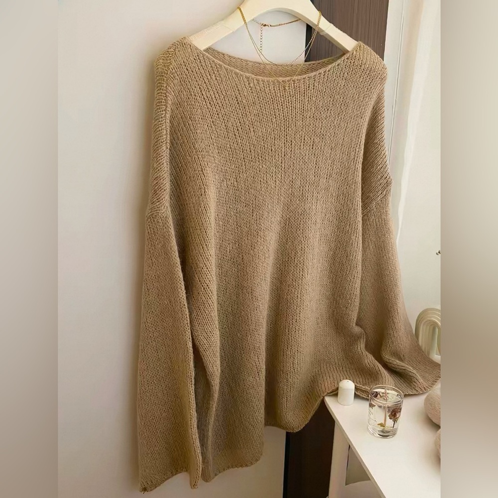 Milk tea colour sweater